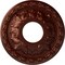Ekena Millwork Leaf Ceiling Medallion (Fits Canopies up to 4 3/4"), 11 3/8"OD x 3 5/8"ID x 1 1/8"P, Antique Copper CM11LFACS - alternate 1